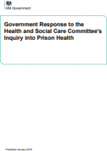 Government Response to the Health and Social Care Committee's Inquiry into Prison Health
